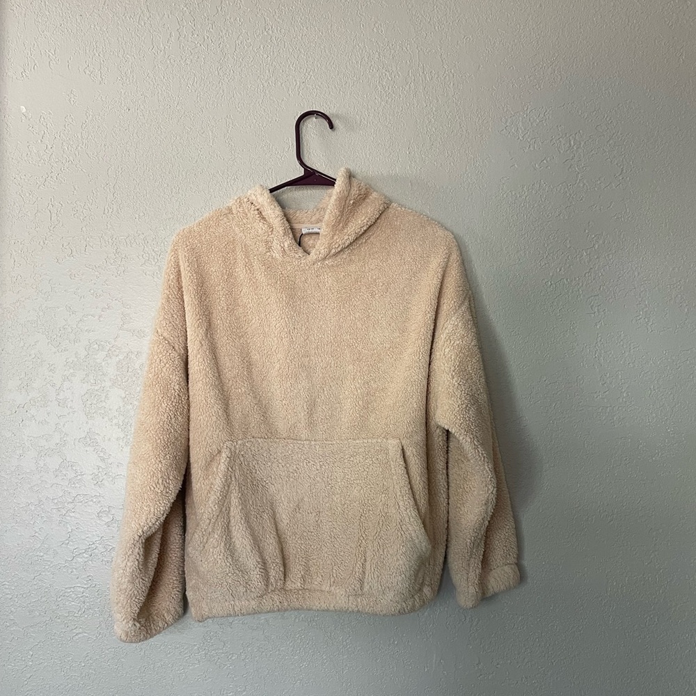 Zara girls fuzzy hoodie